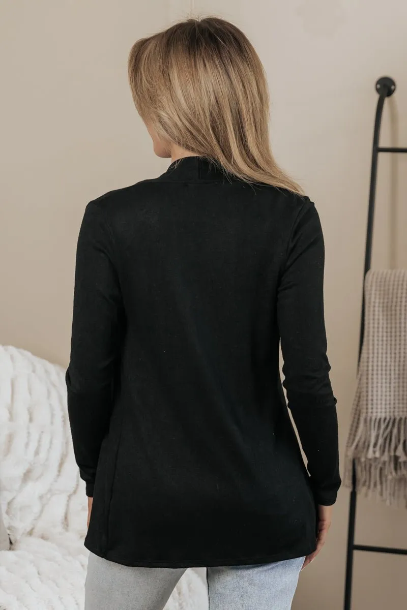 All Day Every Day Black Cardigan