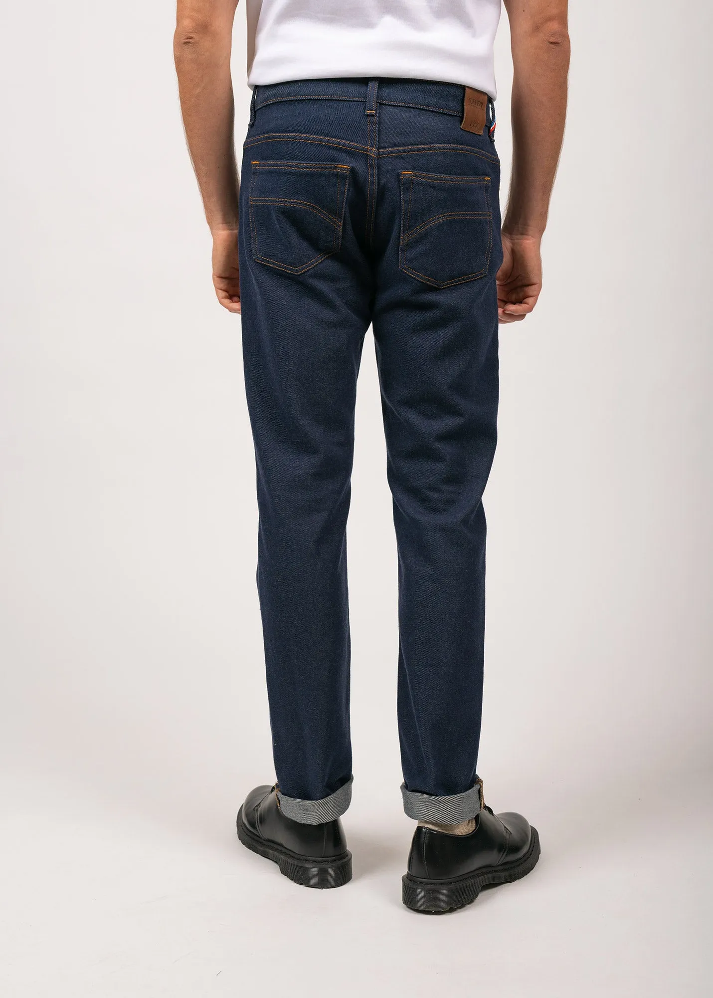 Alphonse Mérinos straight jeans - SAINT JAMES x Atelier Tuffery (MARINE)