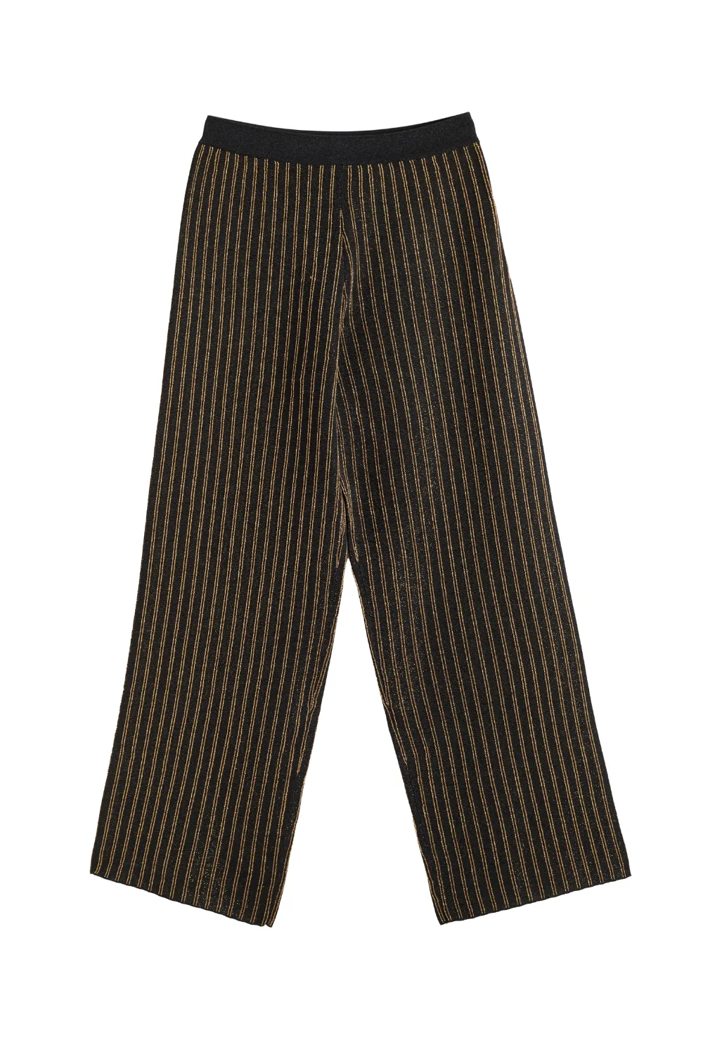 Black Lurex Stripe Trousers