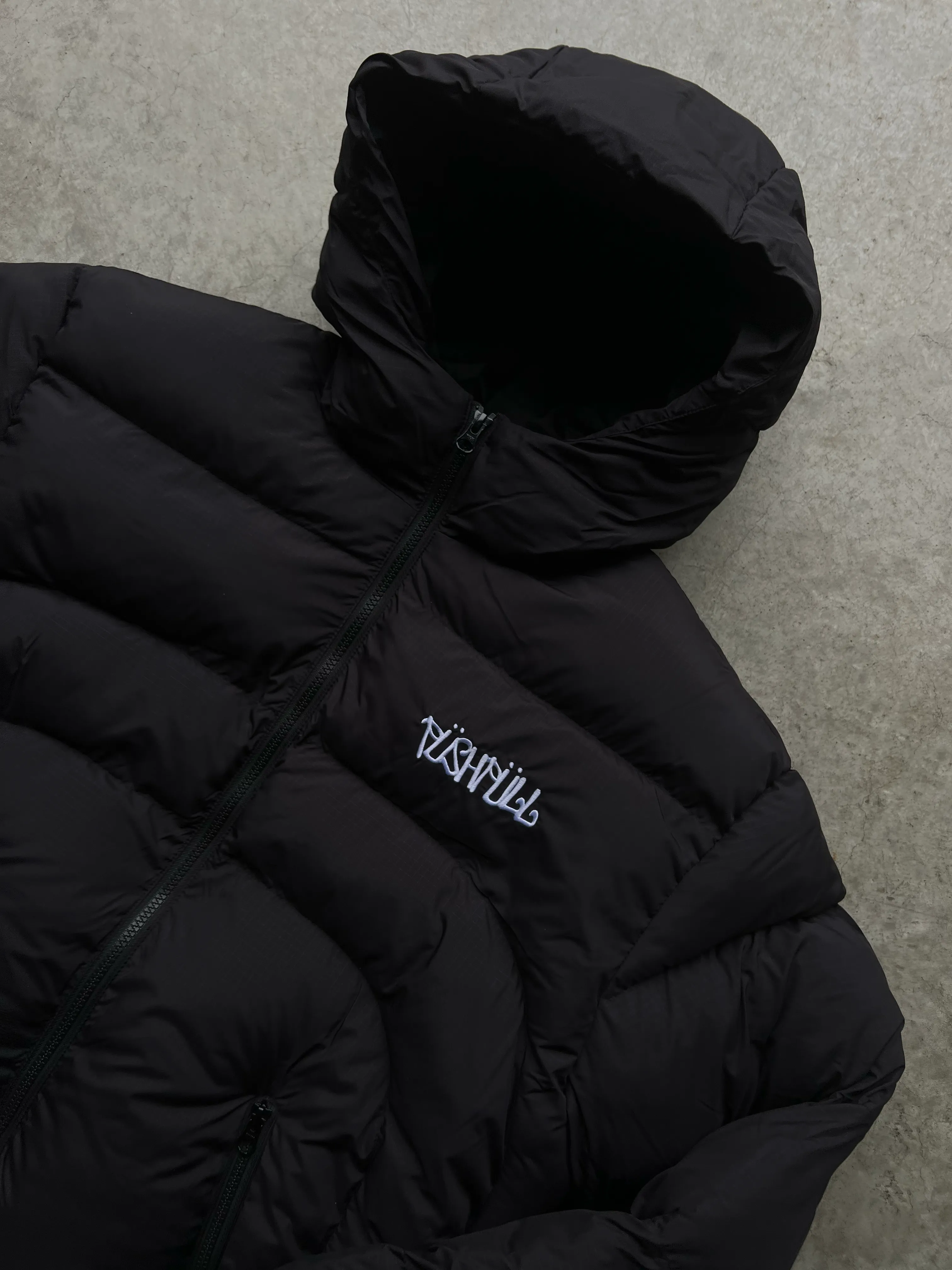 BLACK OUT PUFFER JACKET