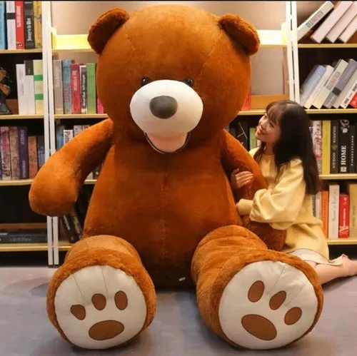 DIY Customizable Giant Teddy Bear Skin - Unfilled Soft Cotton Toy for All Ages