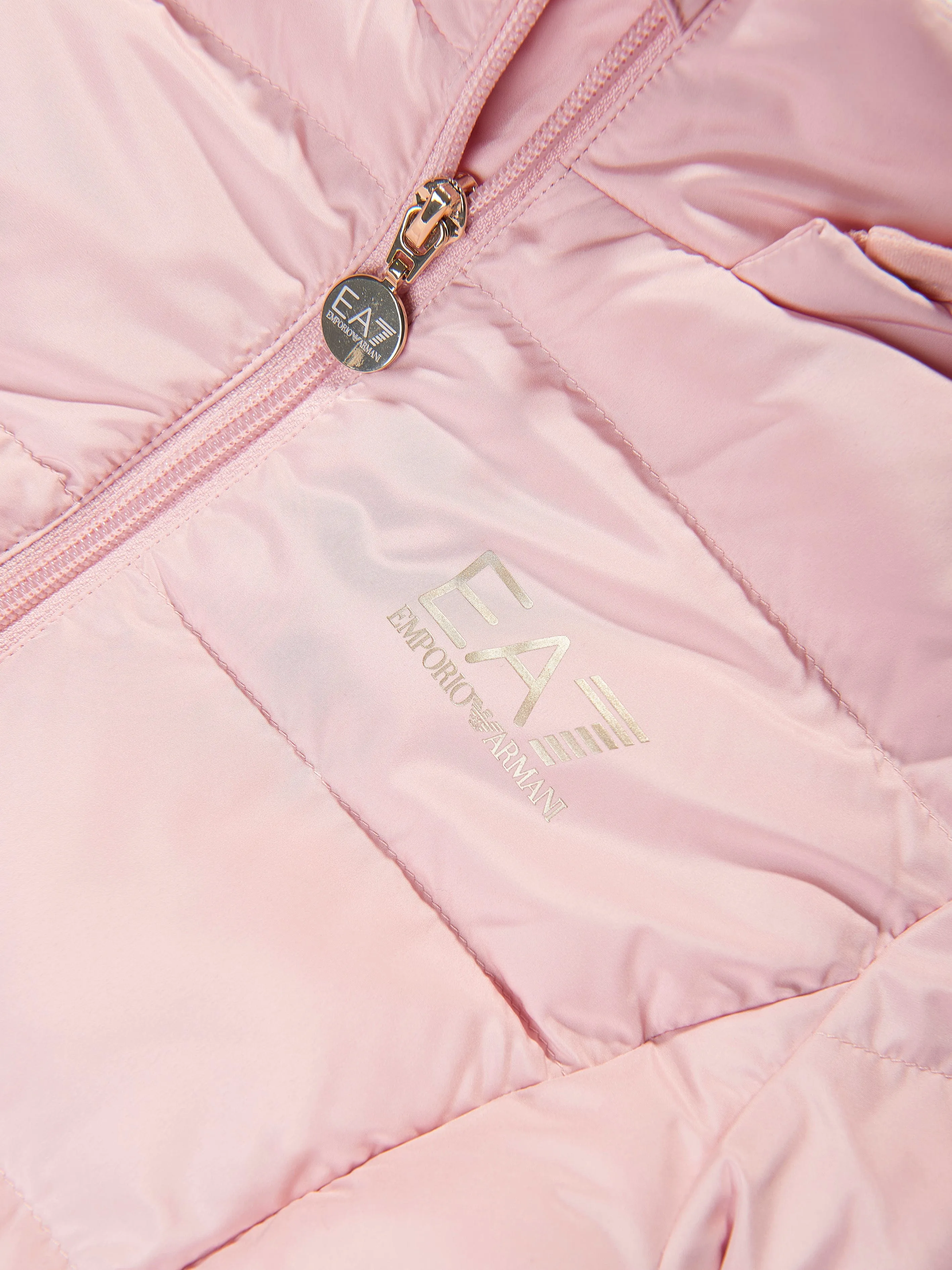 EA7 Emporio Armani Girls Puffer Jacket in Pink