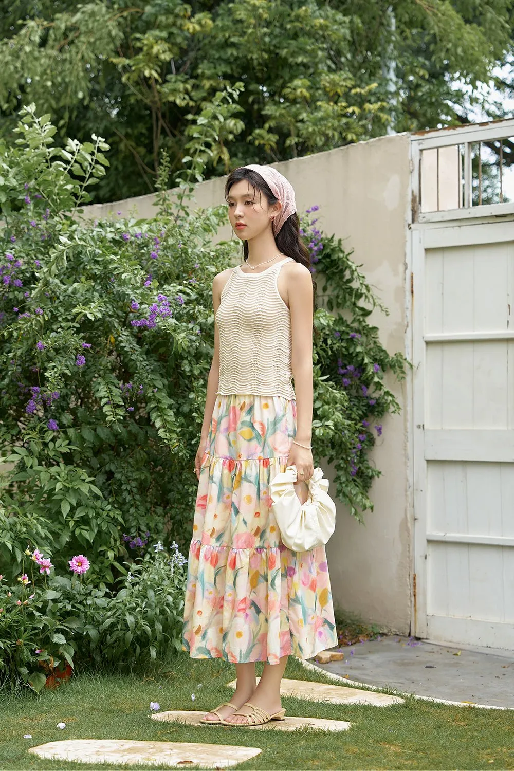 Floral Maxi Skirt for Women