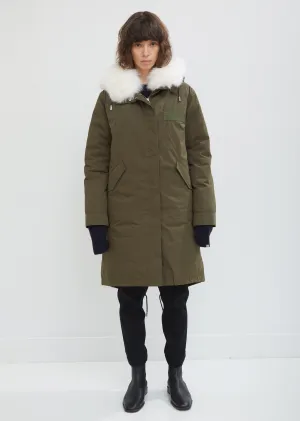 Fox Trimmed Hooded Parka