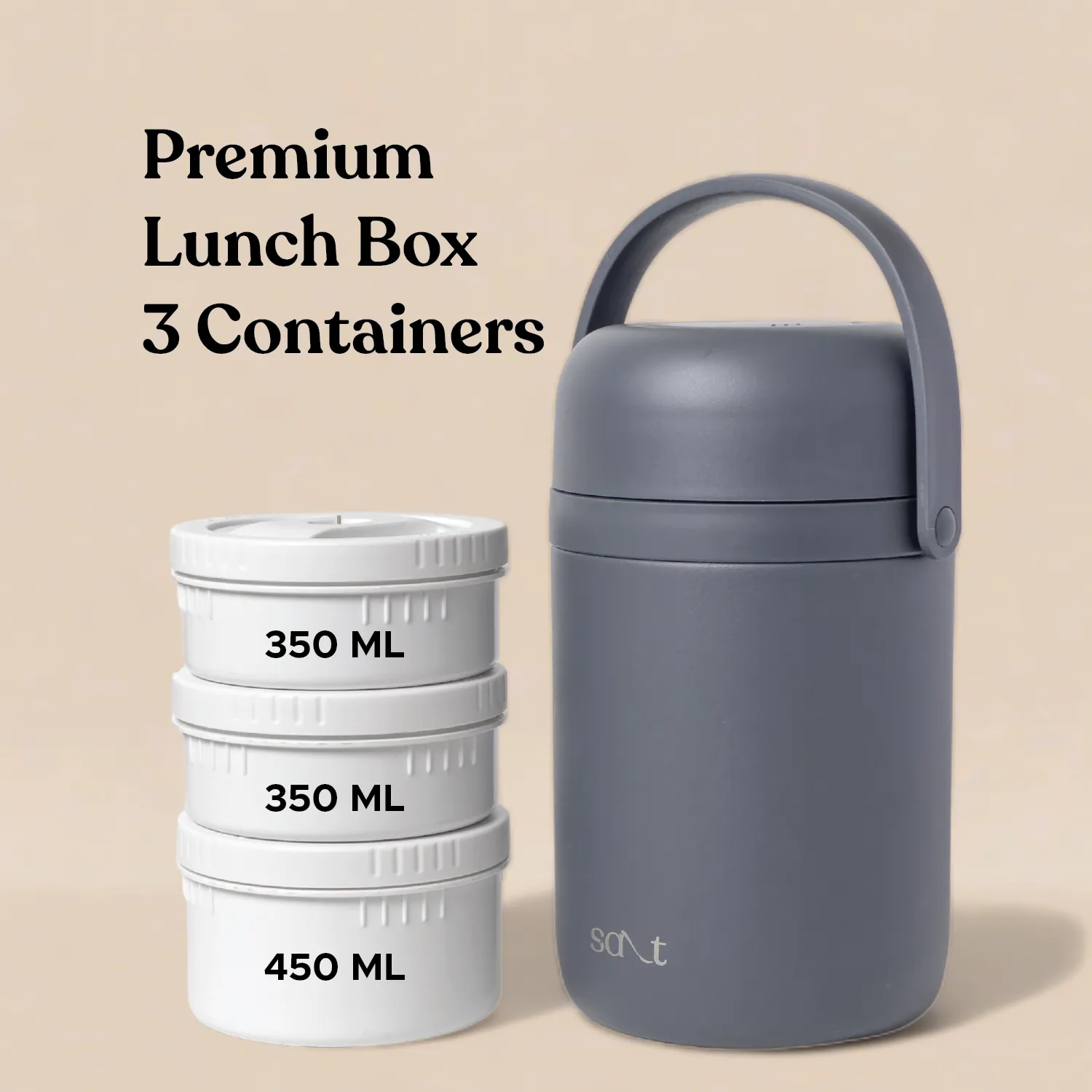 FreshBite Pro - 3 containers Insulated Lunch Box