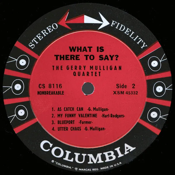 Gerry Mulligan Quartet - What Is There To Say? (LP, Album) (VG)