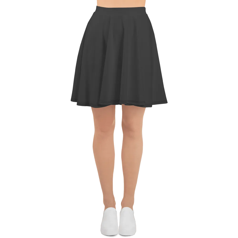 Grey Skater Skirt