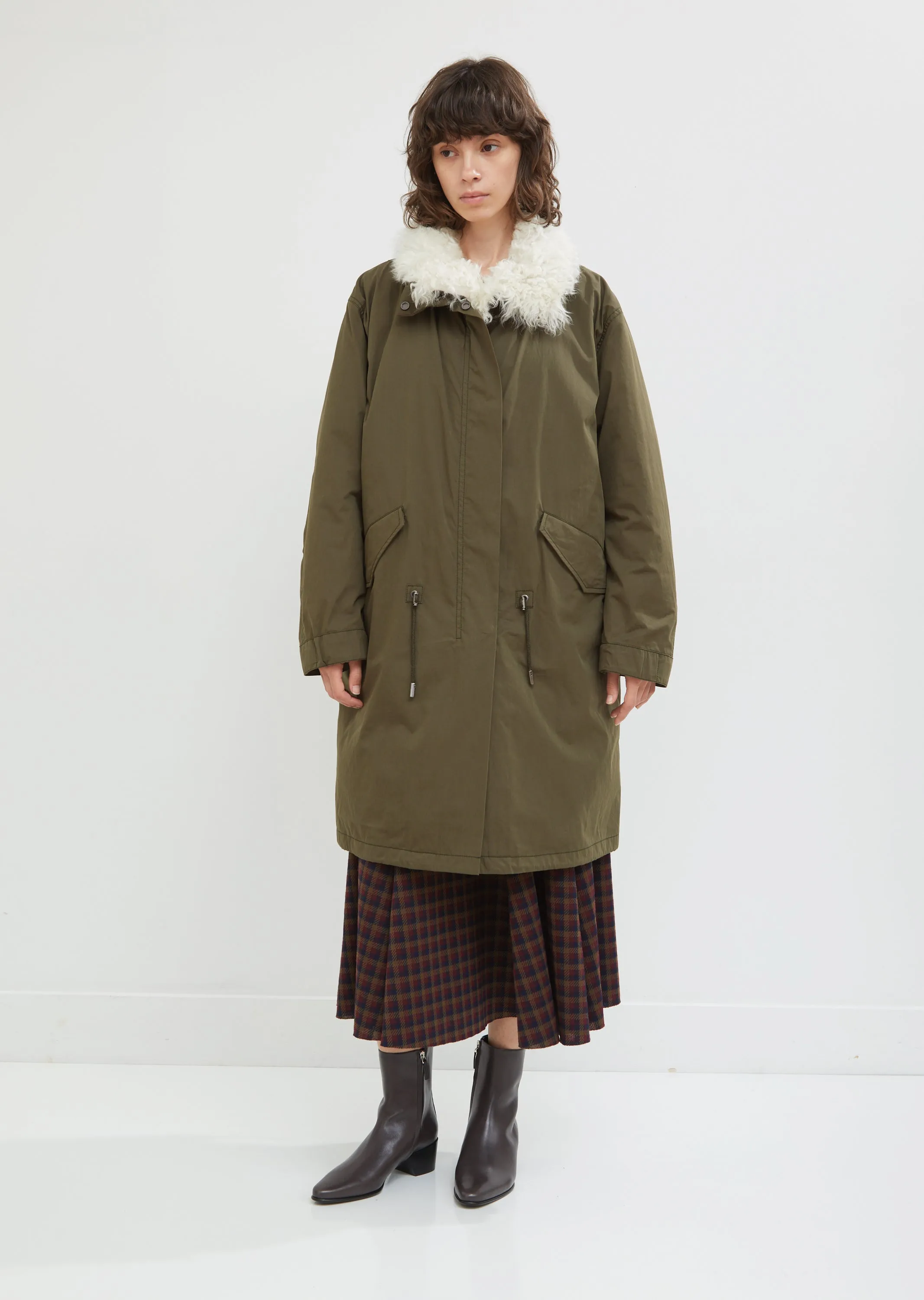 Lamb Trimmed Parka