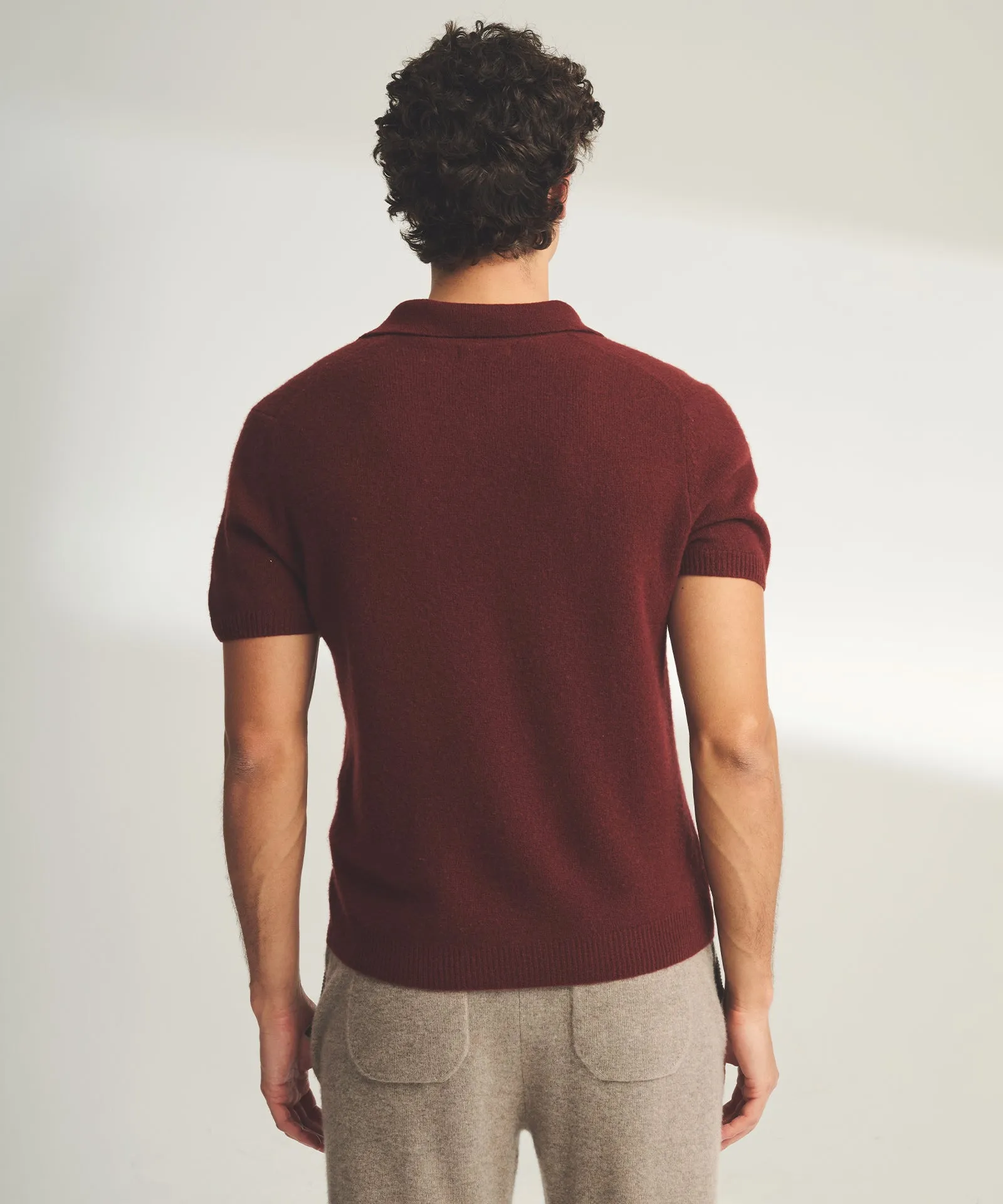 Lightweight Cashmere Short Sleeve Polo