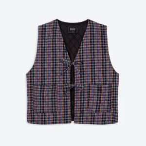 Lowie Heather Check Gilet