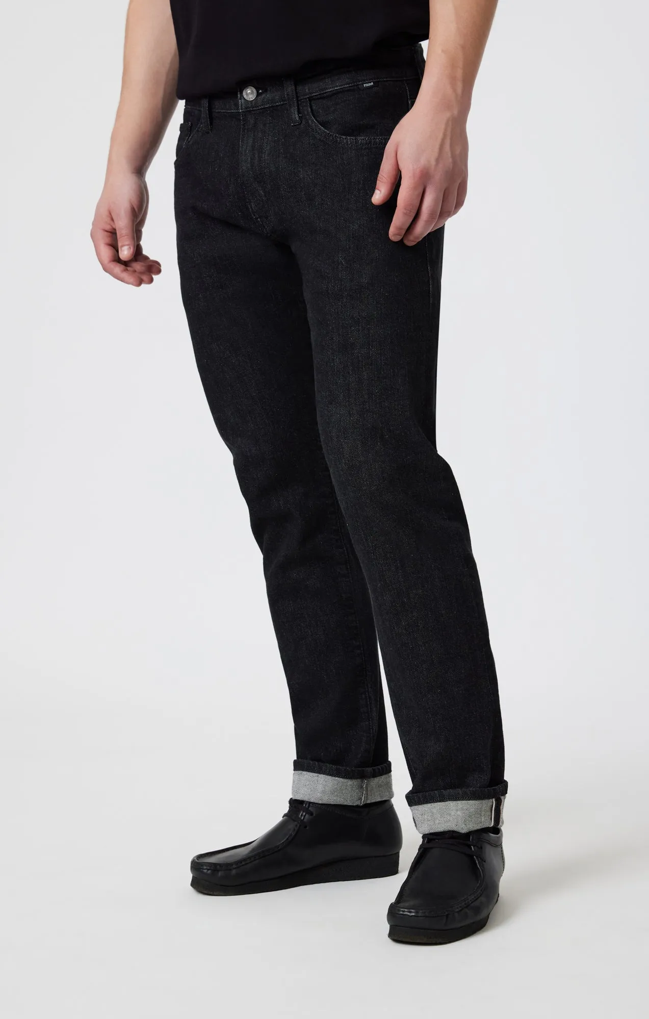 MARCUS SLIM STRAIGHT LEG IN BLACK SELVEDGE