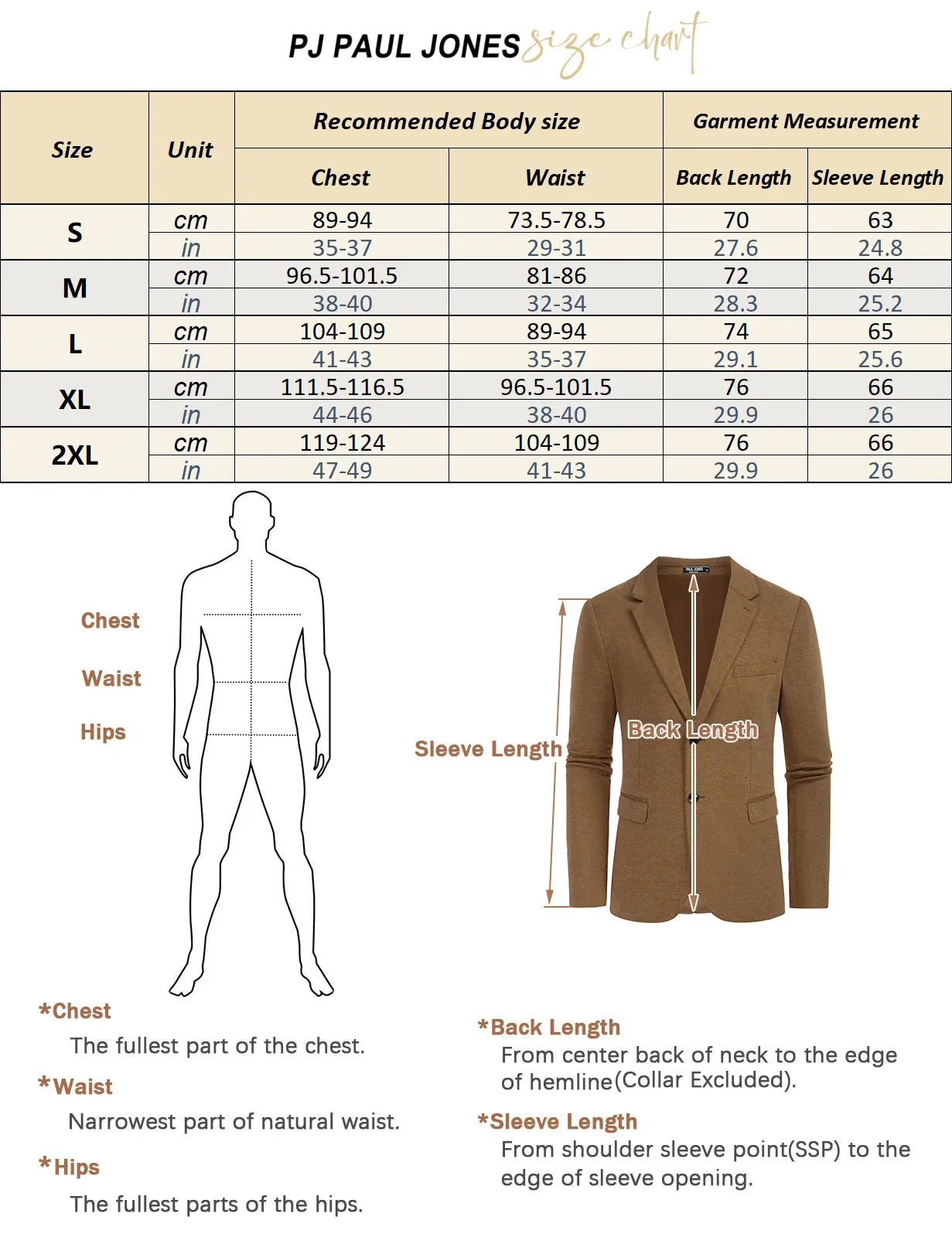 Men Two Buttons Blazer Coat with Pockets Casual Notch Lapel Coat