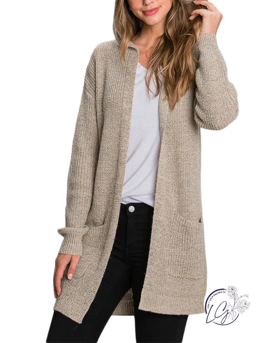 Nothing Like The Past Hooded Cardigan