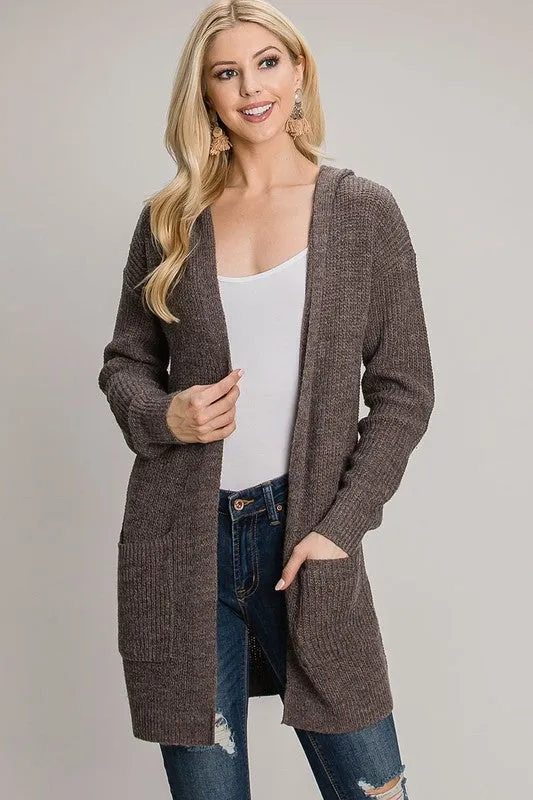 Nothing Like The Past Hooded Cardigan