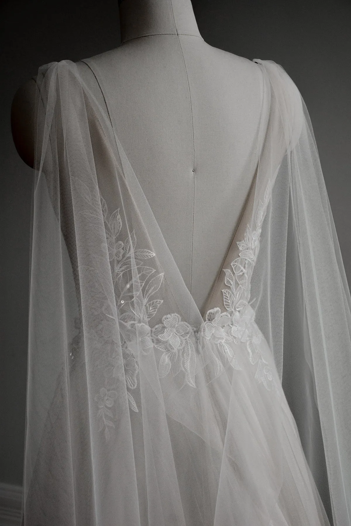 PETRA | Ultra Sheer Bridal Cape