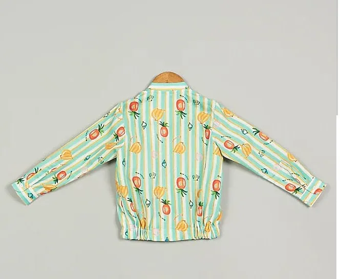 Pre-Order: Fruit Print Bomber Unisex Jacket