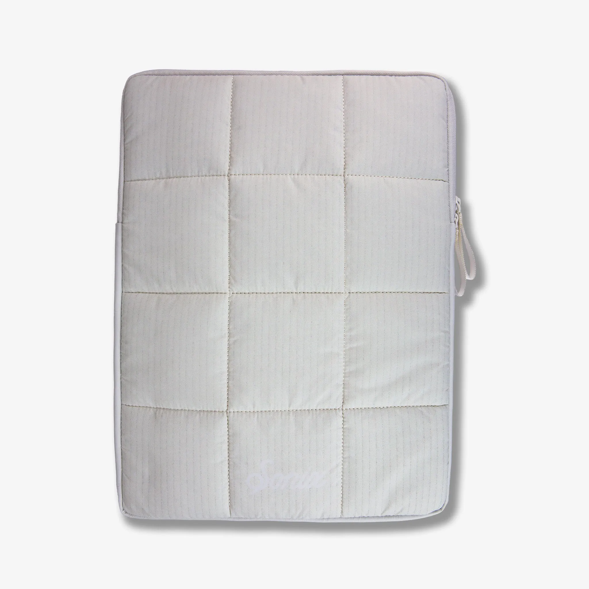 Puffy Laptop Sleeve - Ivory Corduroy