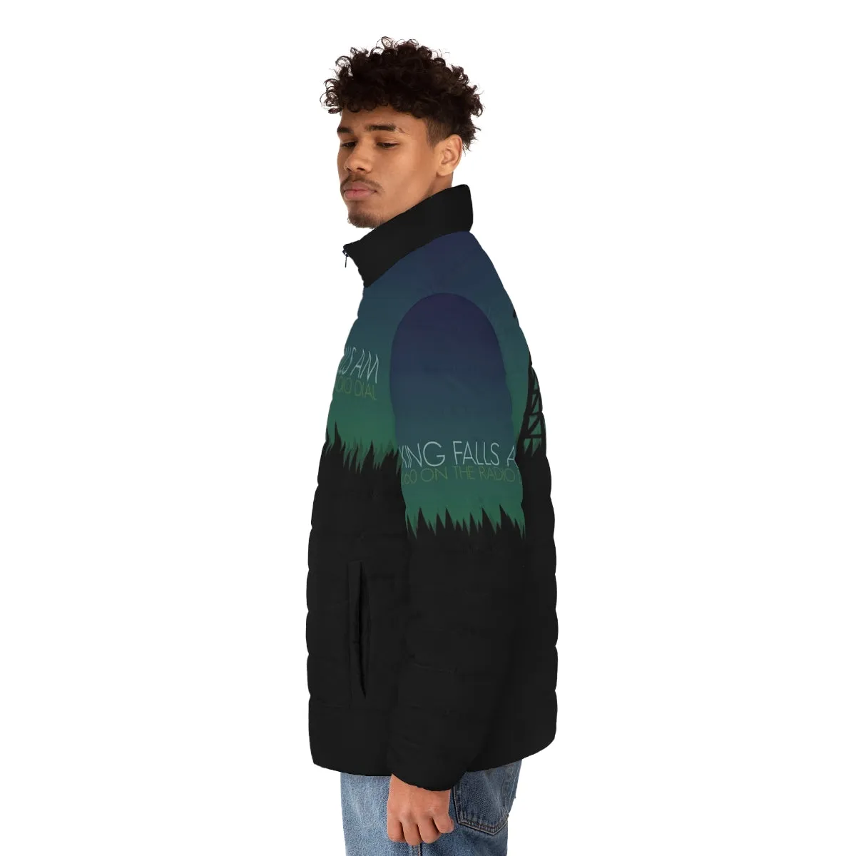 "King Falls AM Puffer Jacket: Official Podcast Merchandise"