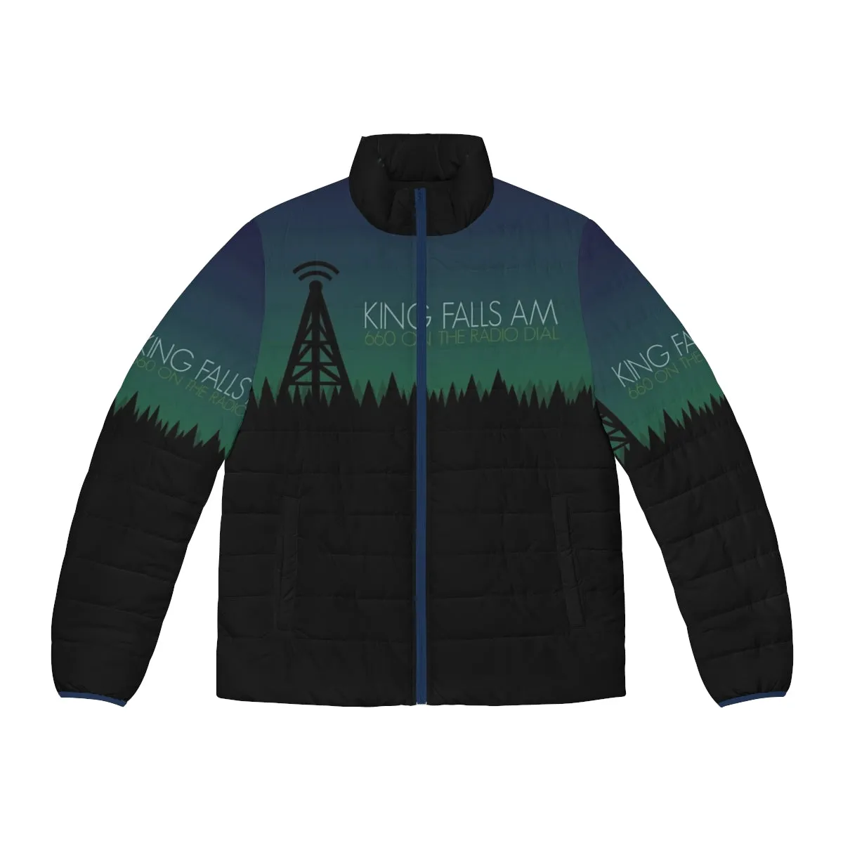 "King Falls AM Puffer Jacket: Official Podcast Merchandise"