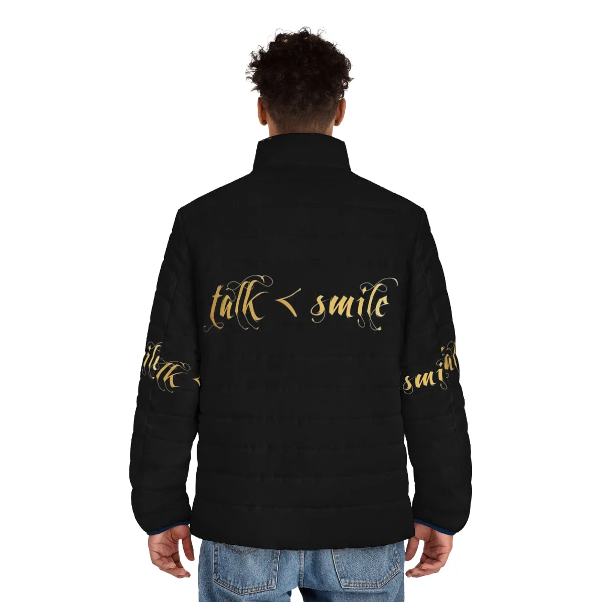 "Talk Less Smile More" Hamilton Inspired Puffer Jacket