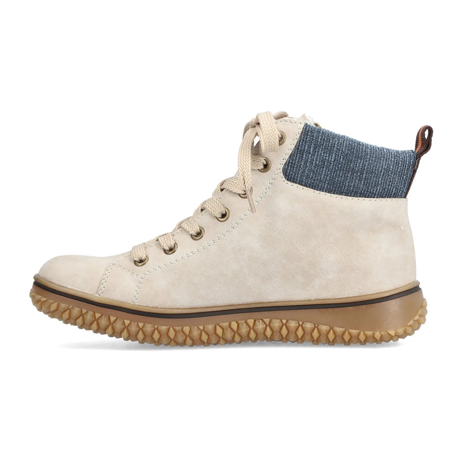 Rieker Cordula Z4209-61 Ankle Boot (Women) - Mushroom/Denim