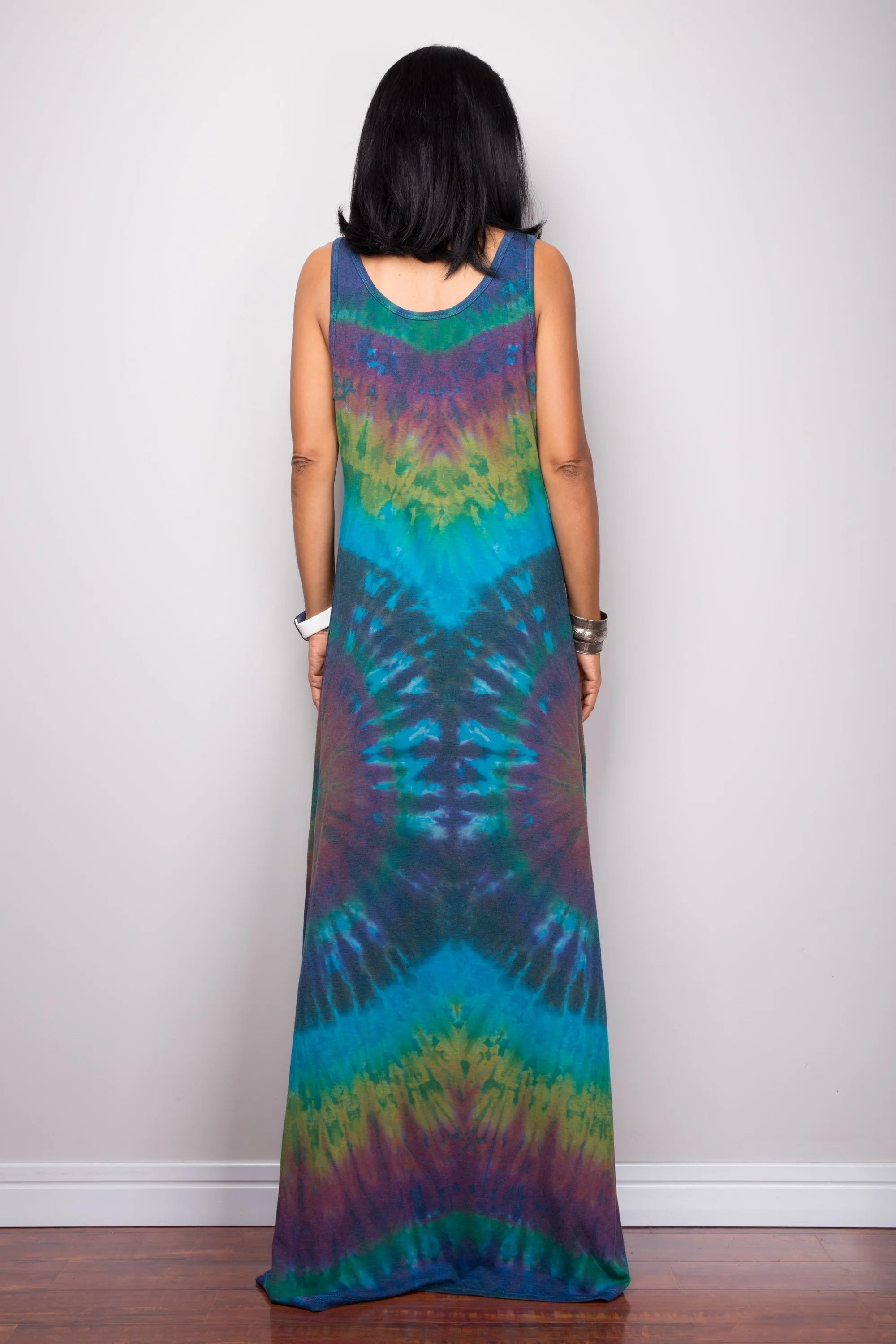 Sleeveless Tie dye dress