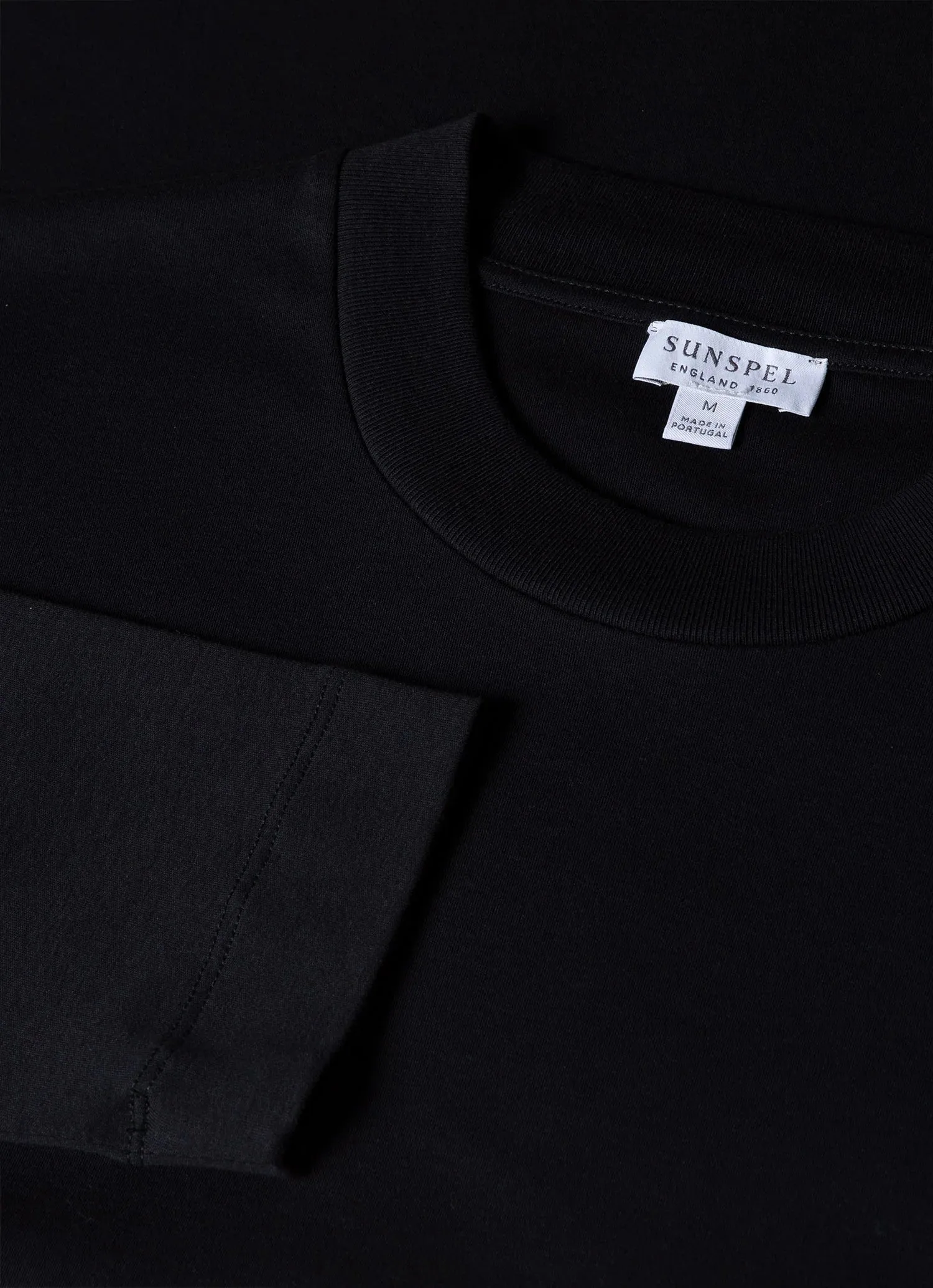 SUNSPEL Long Sleeve Heavyweight T-shirt - BLACK