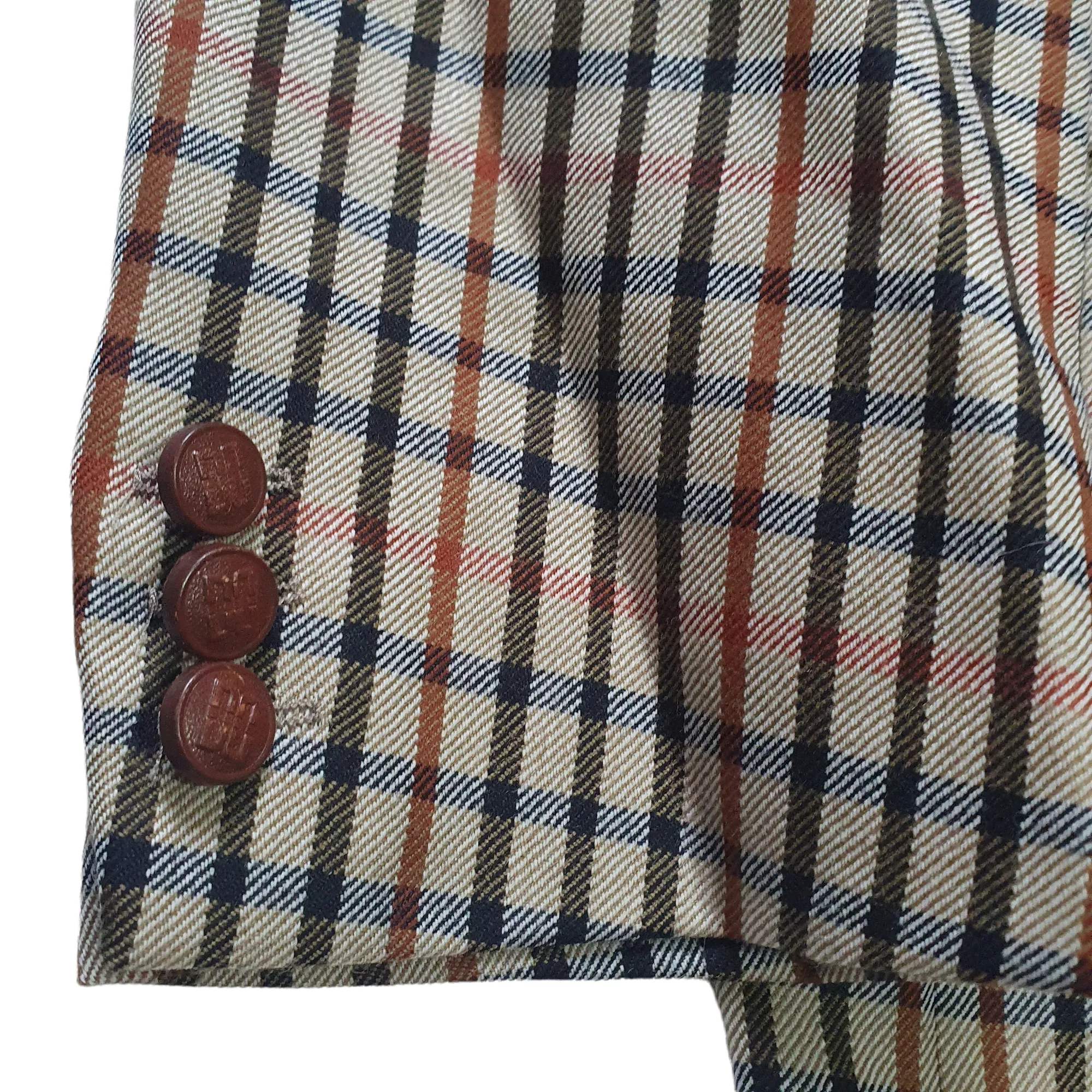 Vintage 'DAKS - Jeremy Street' Plaid Oversized Blazer 44" Chest